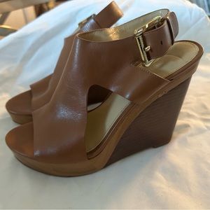 Michael Kors, Brown Wedge - Size 6